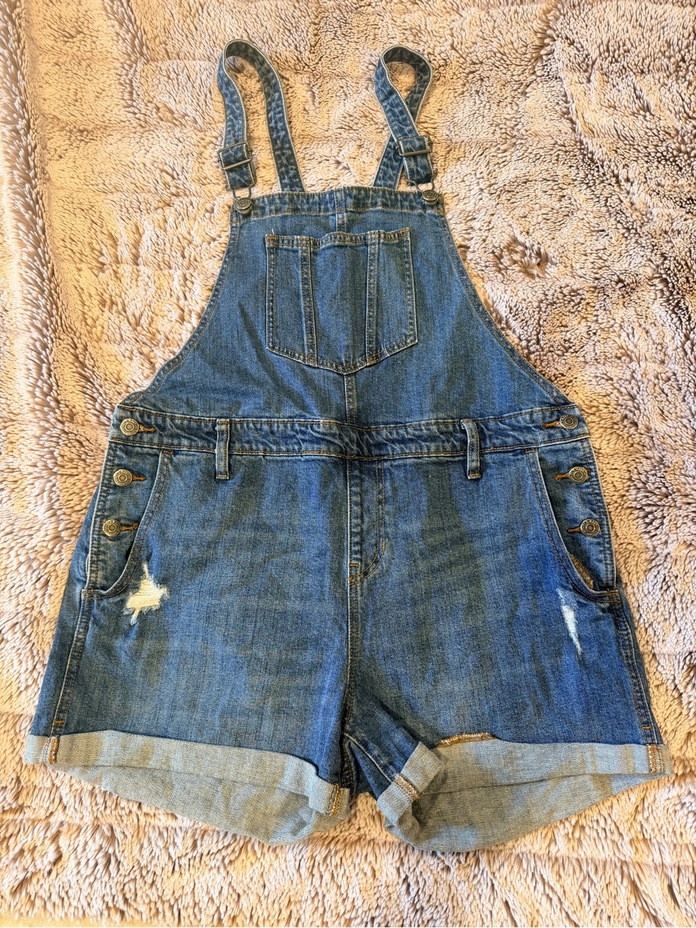 Old Navy Denim Overalls Size Large